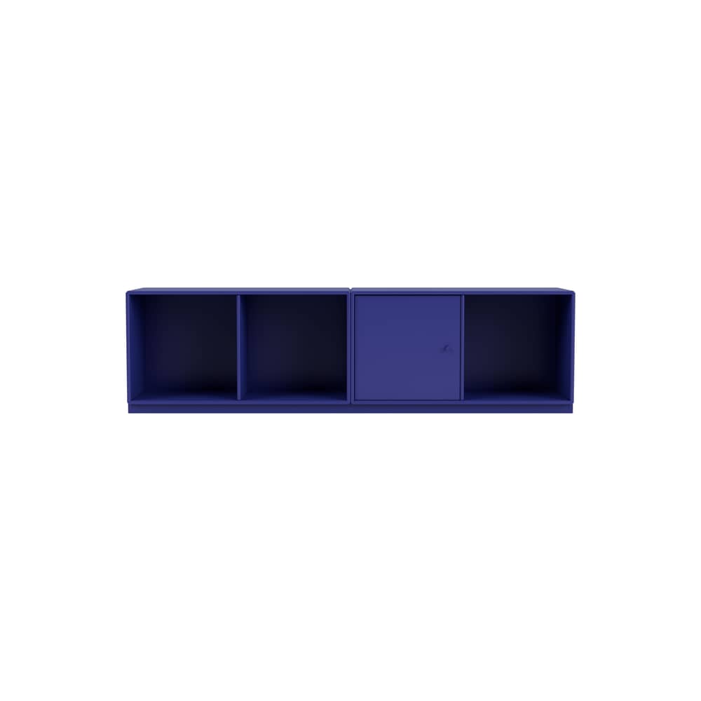 Rangement Line bois bleu / L 139.2 x P 30 cm H 38.4 cm - MONTANA - Monarch 135 - MDF laqué