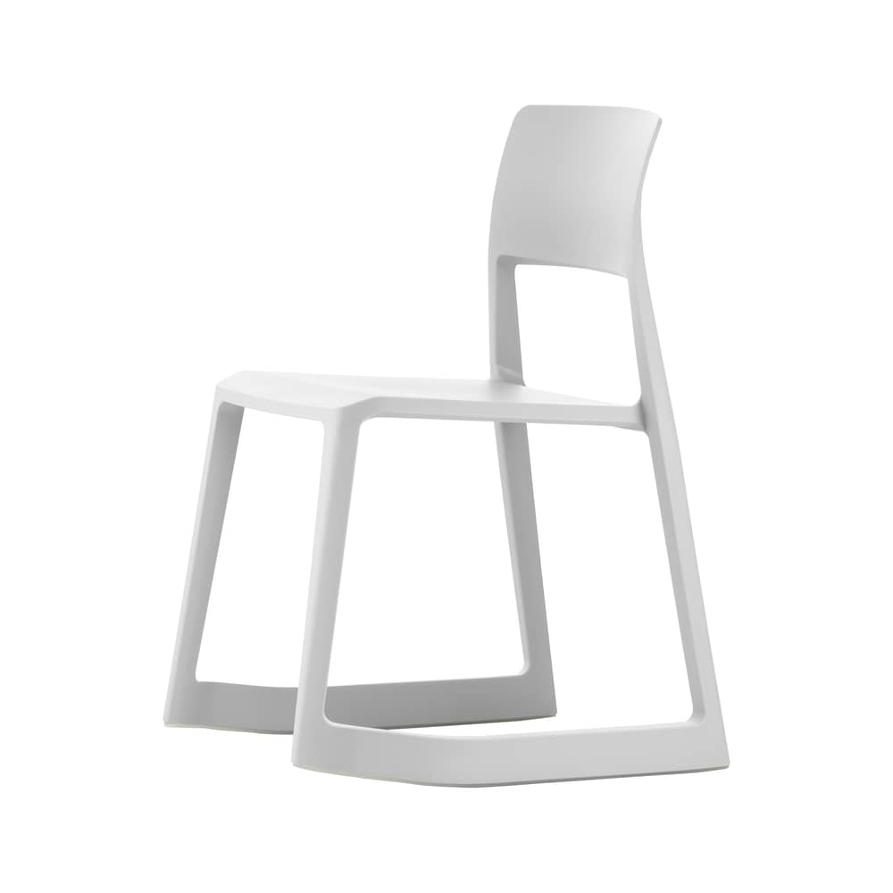 Stapelbarer Stuhl Tip Ton RE plastikmaterial grau / Recycelt - Neigbar & ergonomisch - Vitra - Grau Soft - Recyceltes Polypropylen