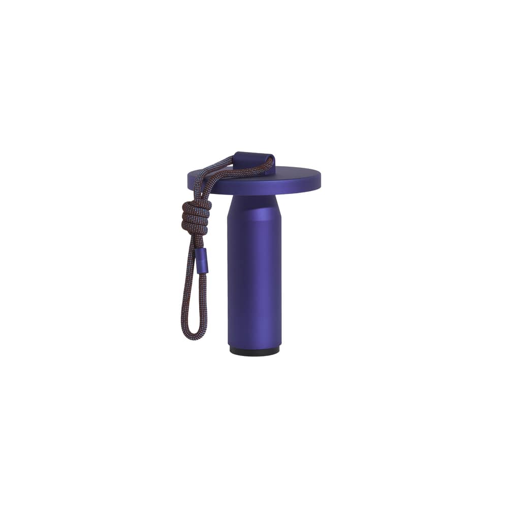 Quasar LED Wireless rechargeable outdoor lamp metal blue / H 26 cm - Petite Friture - Blue - Anodized aluminium, Polyester