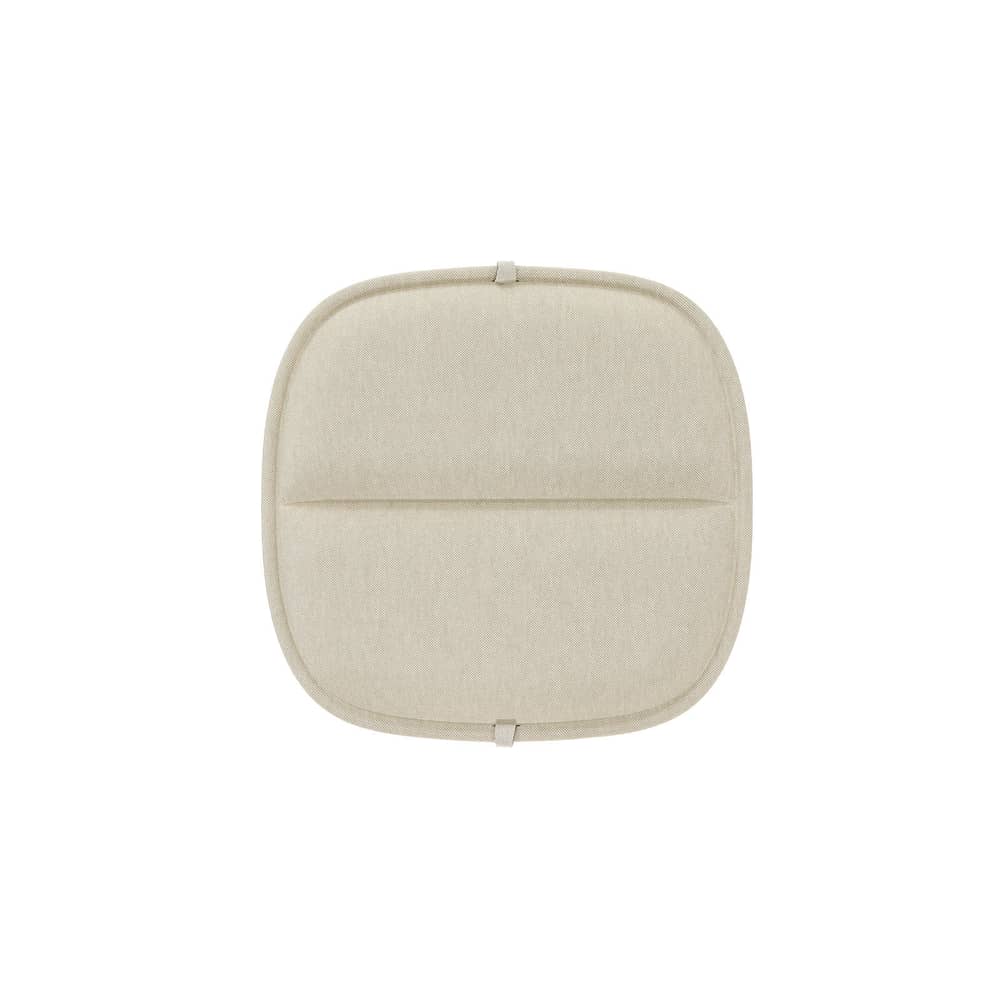 Accessoire  tissu beige blanc / Coussin assise pour fauteuil HiRay - Recyclé - Kartell - Ecru - Polyuréthane, Tissu recyclé