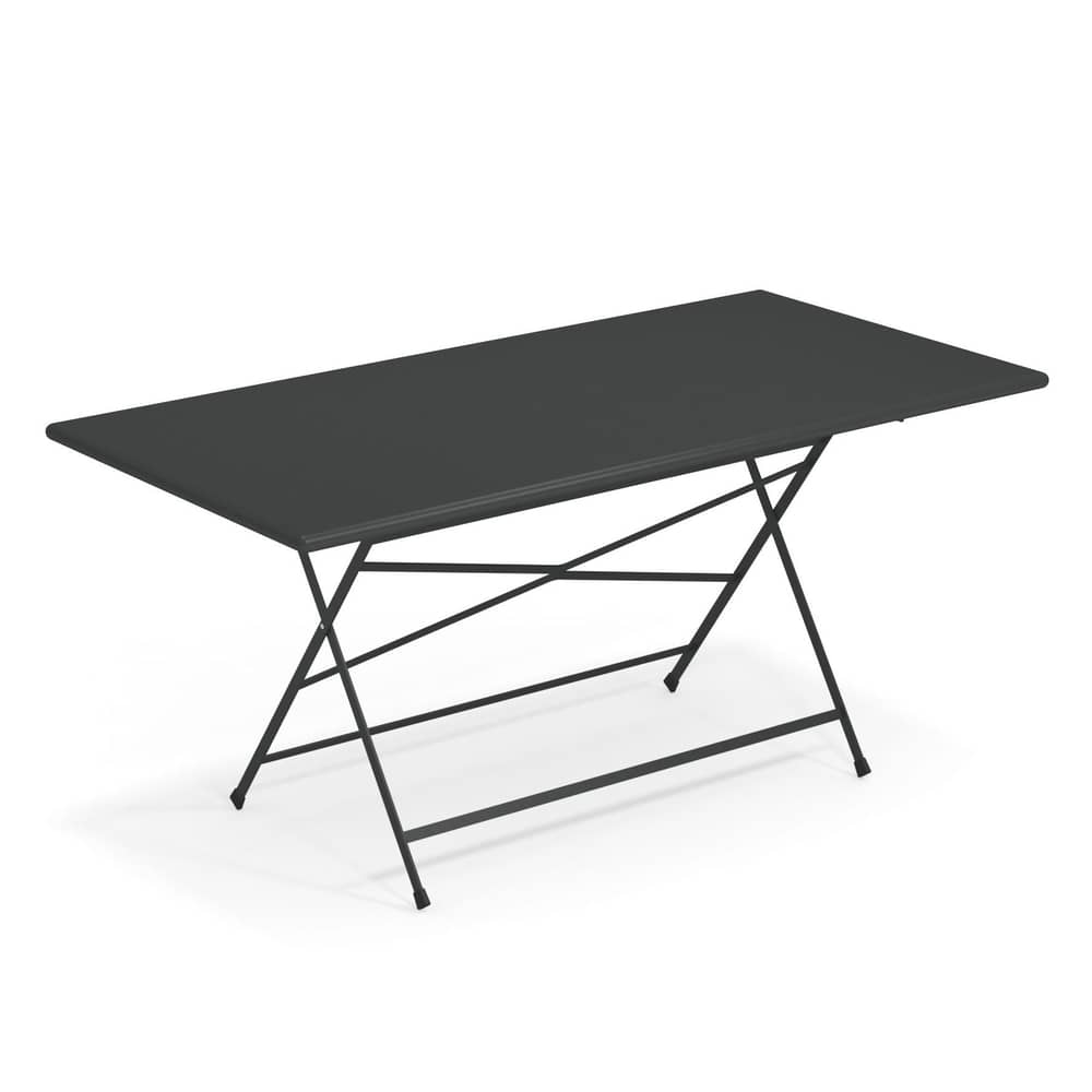 Table pliante Arc en Ciel / 160 x 80 cm - Emu - Fer ancien - Acier verni