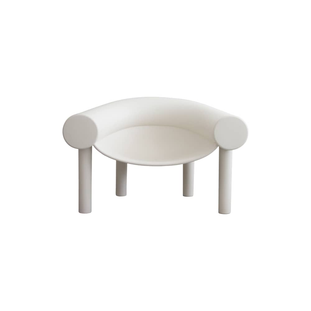 Fauteuil bas Sam Son plastique blanc / Konstantin Grcic, 2015 - Magis - Blanc - Matière plastique