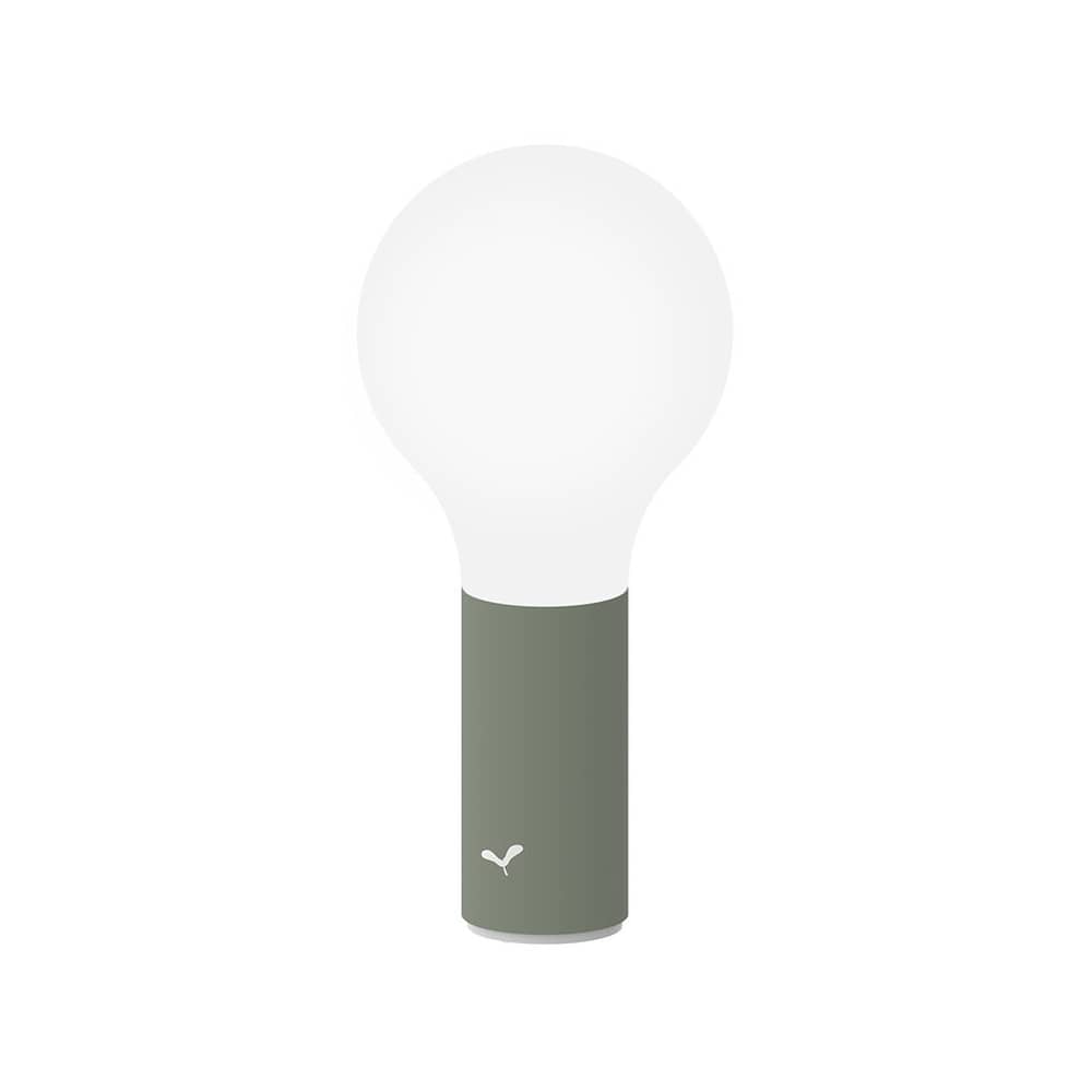 Lampe extérieur sans fil rechargeable Aplô LED métal vert - Fermob - Cactus - Aluminium, Polycarbonate