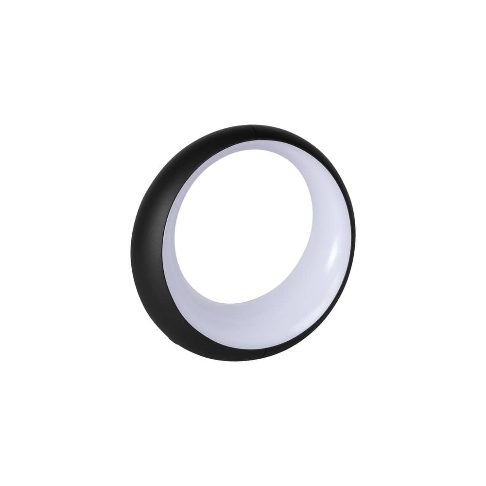 Lampe sans fil rechargeable Hoopik LED / Ø 24 cm - Fermob - Réglisse - Aluminium, Polycarbonate