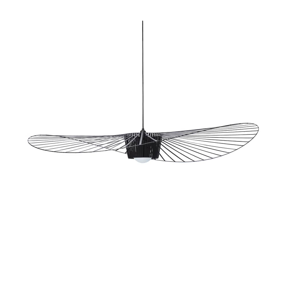 Sospensione Vertigo materiale plastico nero Medio / Ø 140 cm - Constance Guisset, 2010 - Petite Friture - Nero - Fibra di vetro, Poliuretano