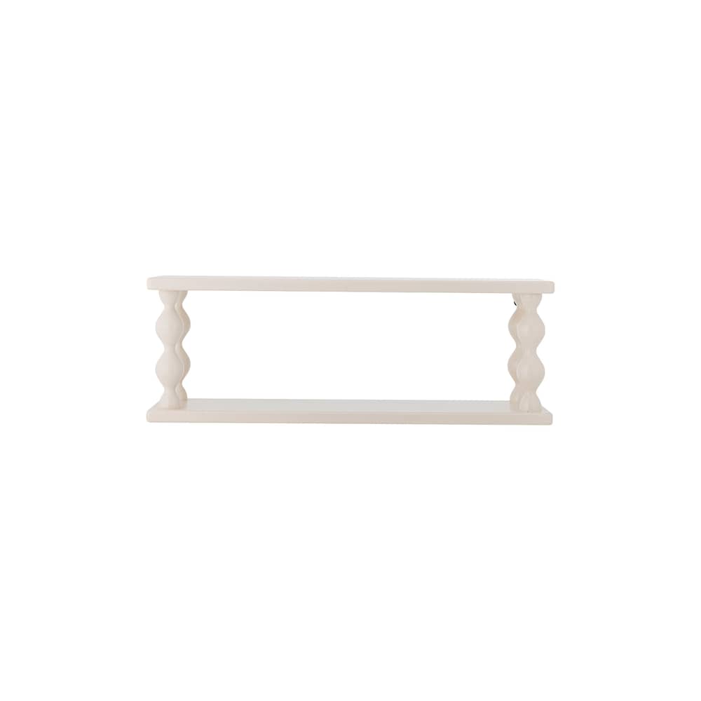 Wandregal Salino holz weiß / B 60 x H 17 cm - Bloomingville - B 60 cm / Weiß - lackierte Holzfaserplatte
