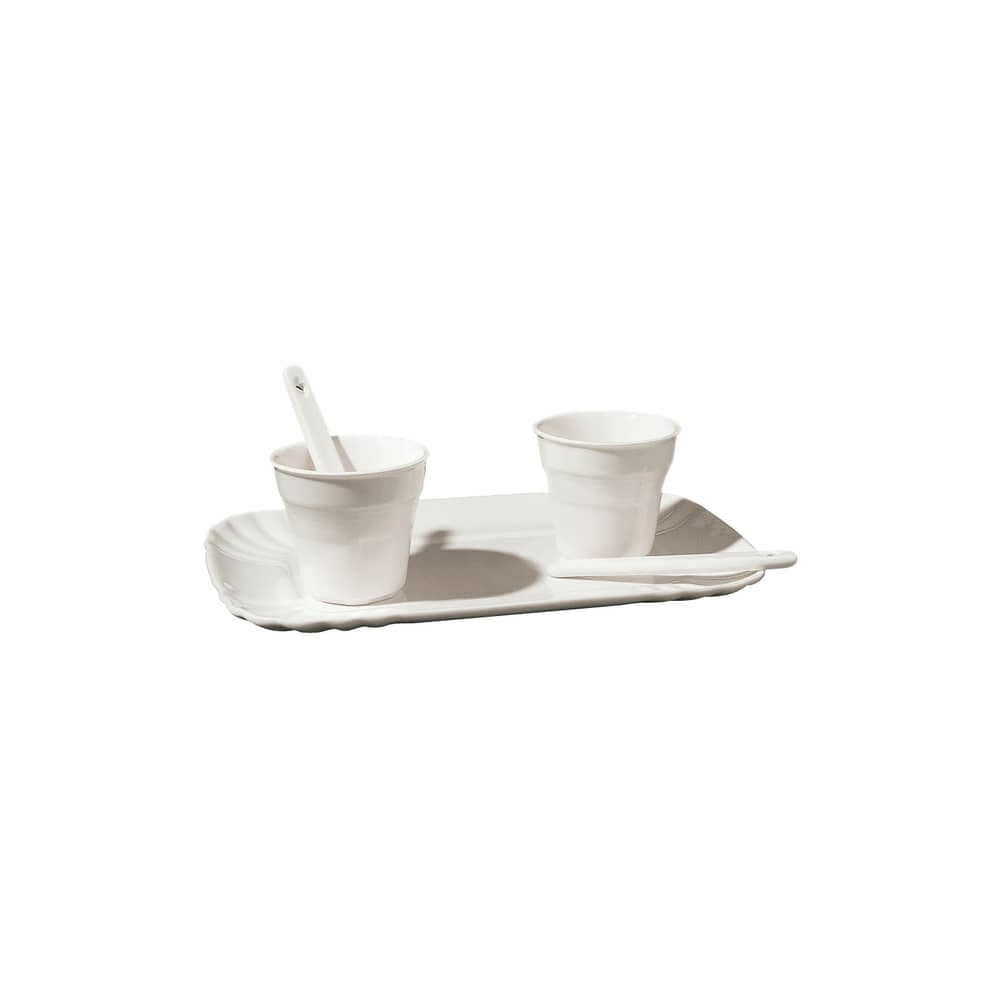 Kaffeservice Estetico Quotidiano keramik weiß / für 2 Personen - Seletti - Für 2 Personen / weiß - Porzellan