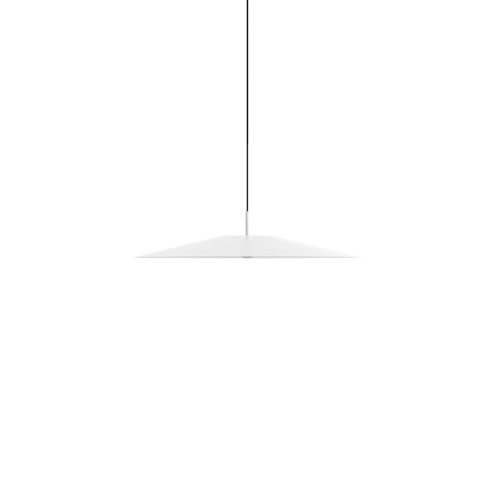 Suspension Koinè LED métal blanc / Ø 37 cm - Luceplan - Blanc - Aluminium, Verre