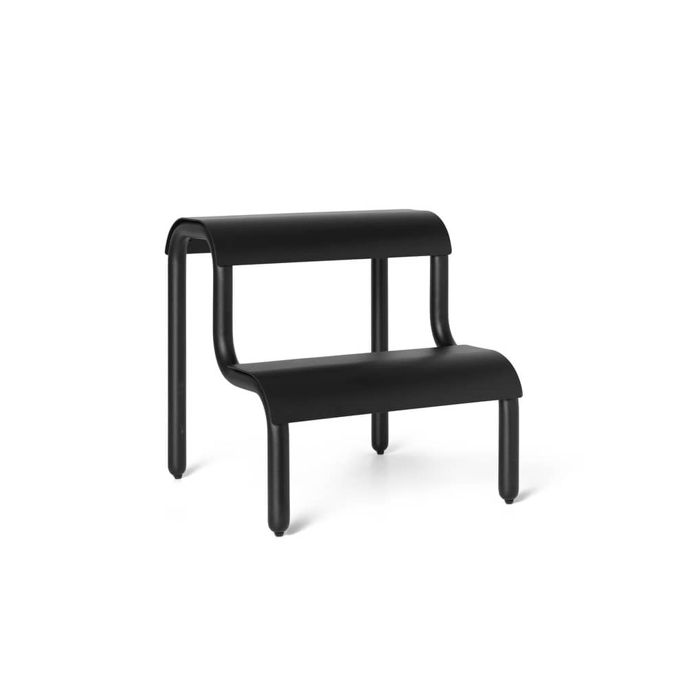 Tritt Up Step metall schwarz / Metall - L 34 x T 35 x H 36 cm - Ferm Living - Schwarz - Eisen