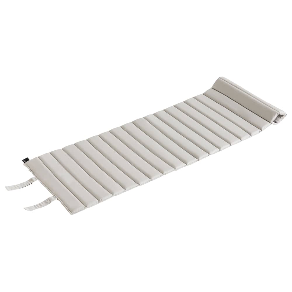 Accessoire  tissu gris / Coussin matelassé outdoor - Pour fauteuil lounge Crate - Hay - Gris clair - Mousse, Tissu outdoor