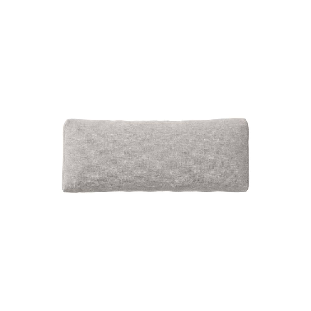 Accessoire / Coussin lombaires pour canapé Connect Soft - 64 x 26 cm - Muuto - Gris (tissu Clay 12) -  Ouate, Espanso, Tessuto Kvadrat