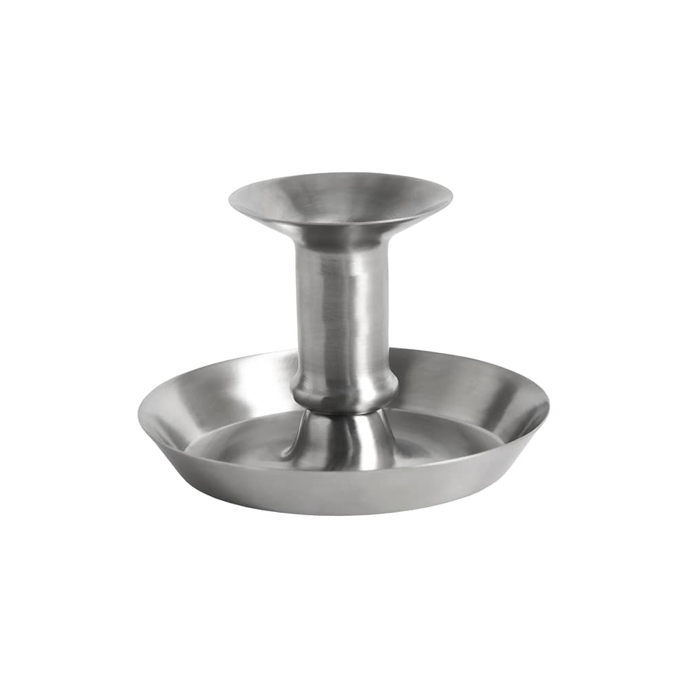 Bougeoir Flare Small Steel métal / H 7,5 cm - Hay - Acier - Acier inoxydable