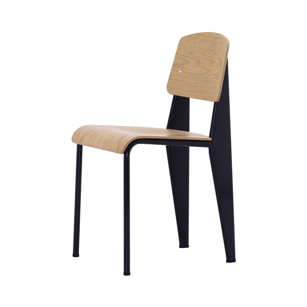 Vitra Standard Chair - black natural oak | Made In Design UK