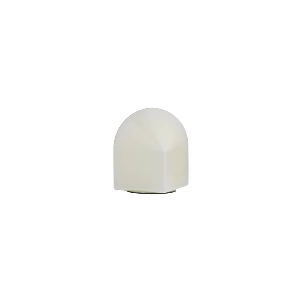 Lampe de table Parade LED verre blanc / H 16 cm - Hay - Blanc - Verre