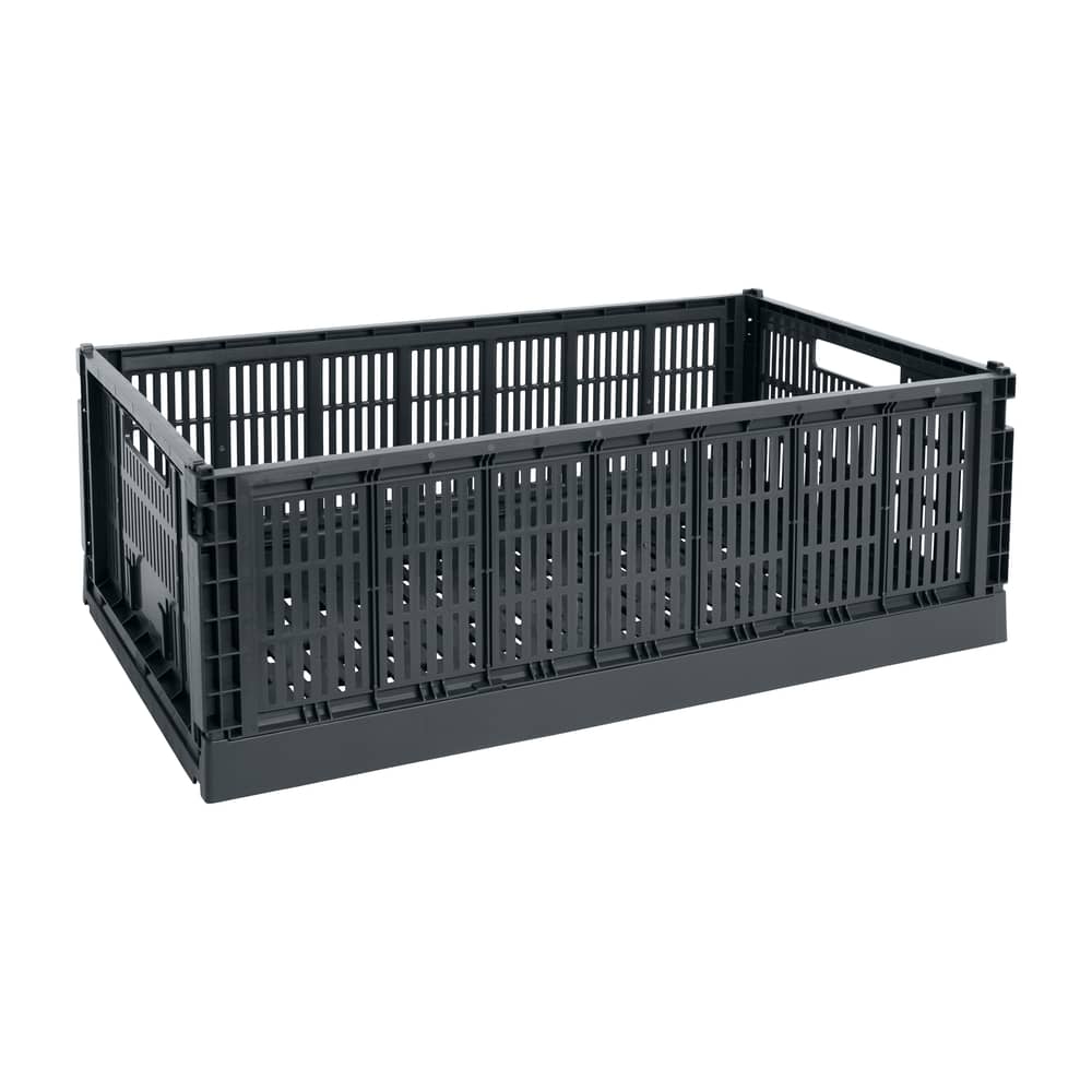 Panier Colour Crate X-Large / 42 x 68 cm - Hay - Charbon - Polypropylène recyclé