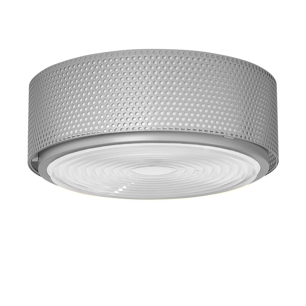 Plafonnier G13 Large métal gris / Réédition 1952, Pierre Guariche - SAMMODE STUDIO - Gris - Métal, Verre