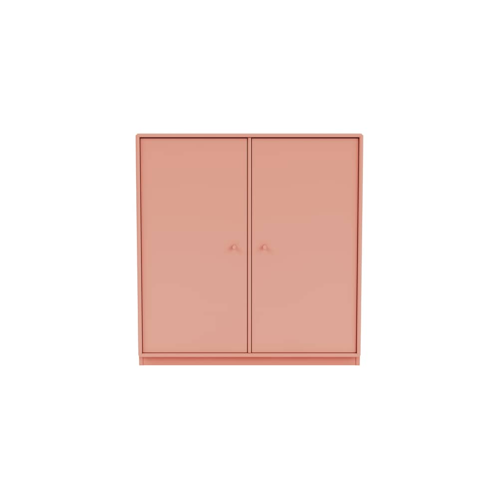 Rangement Cover Cabinet bois rose / L 69.6 x P 30 x H 72,6 cm - 2 portes - MONTANA - Rhubarb 151 - MDF laqué
