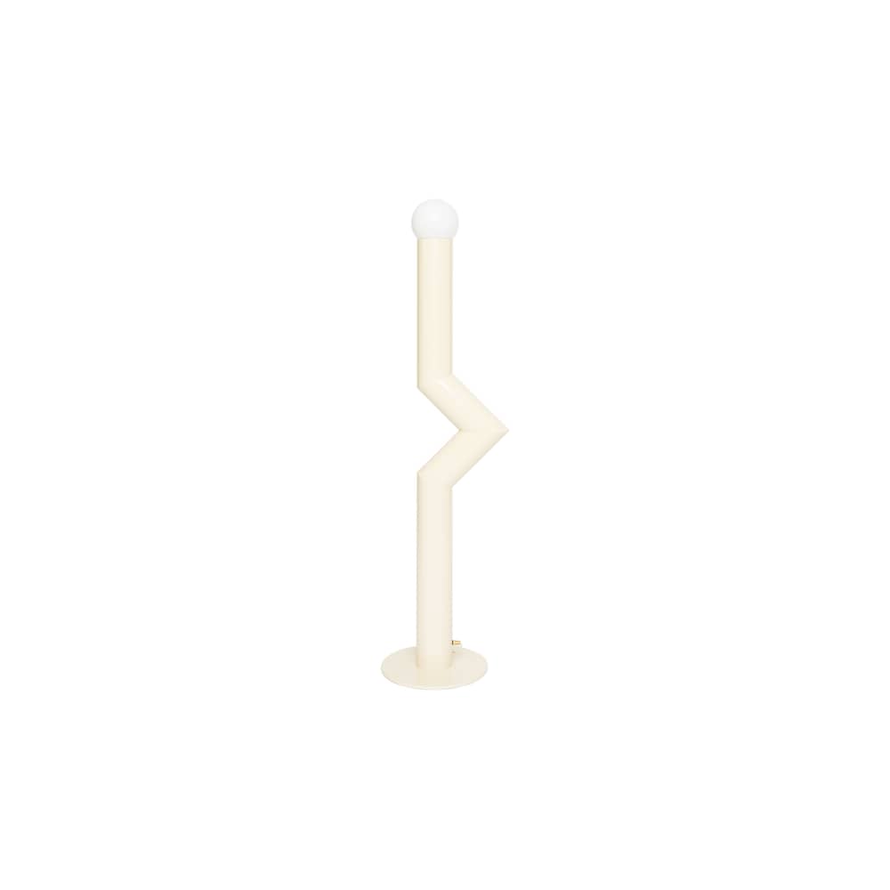 Stehleuchte Déviation Simple by Axel Chay metall beige / H 120 cm - Exklusiv - Axel Chay - Beige - Glas, lackiertes Aluminium
