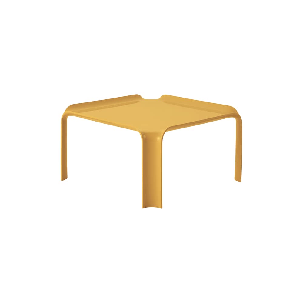 Table d\'appoint T877 jaune / Pierre Paulin, réédition 1968 - 50 x 50 cm - Gubi - Jaune miel - HiREK