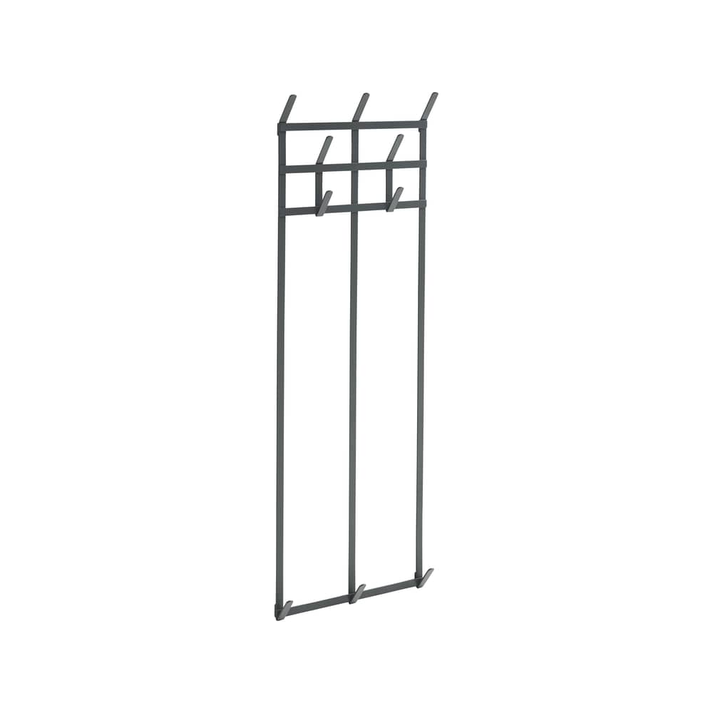 Wandgarderobe Tape Large metall schwarz / B 33,5 x H 100 cm - Hay - Kohle - Stahl
