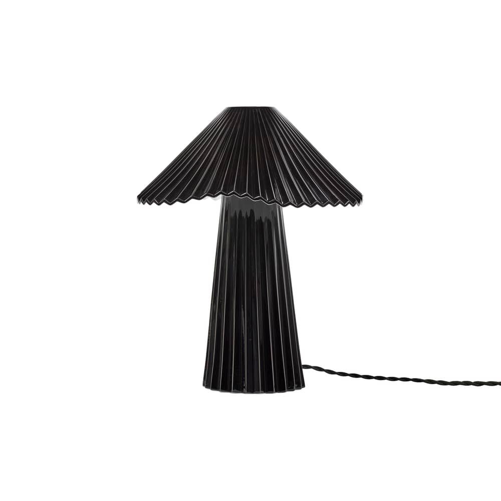 Lampada da tavolo Uala Small ceramica nero / Ø 30,5 x H 34 cm - Serax - Nero - Porcellana