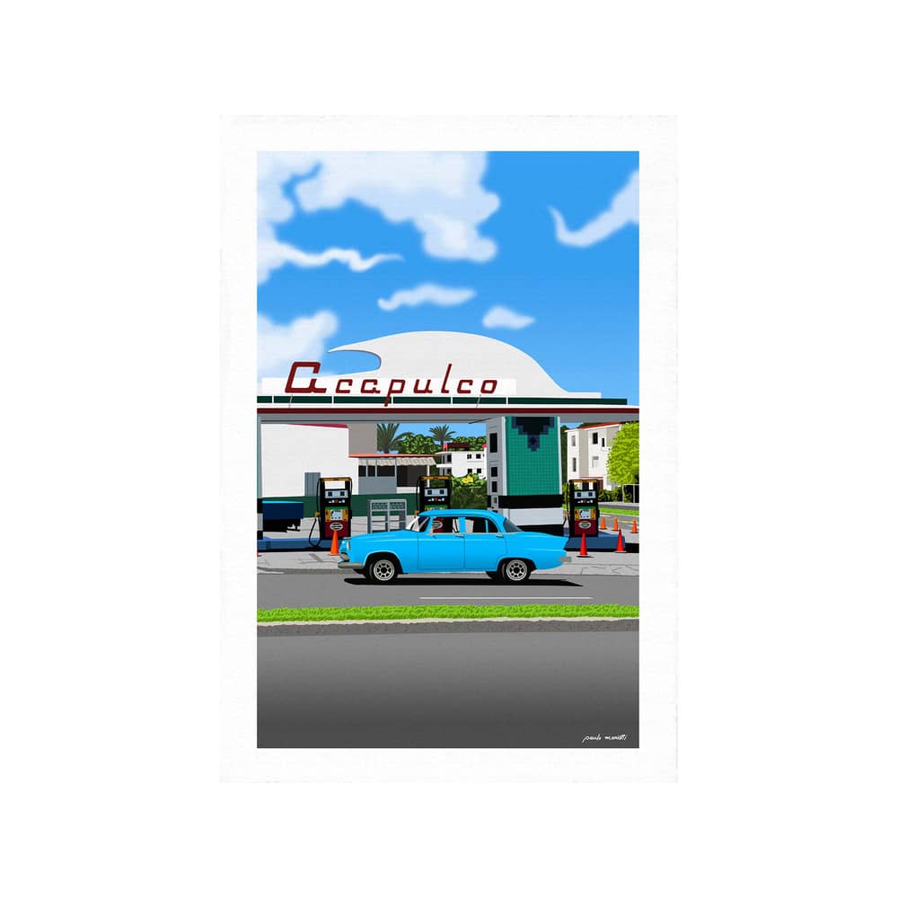 Affiche Paulo Mariotti - IDEAT 14 Acapulco papier multicolore / 38 x 56 cm - Image Republic - Acapulco - Papier vélin d’Arches