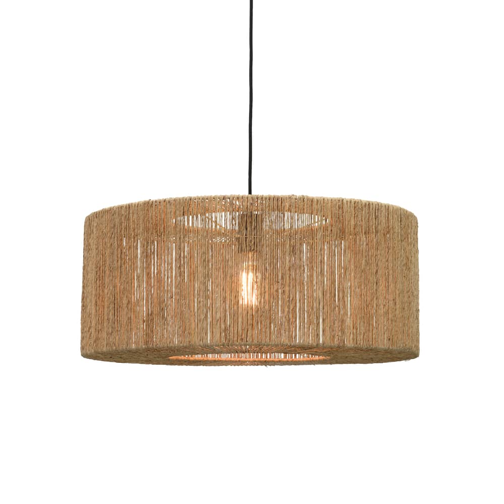 Sospensione Iguazu Large fibre beige / Juta - Ø 60 x H 25 cm - GOOD&MOJO - Ø 60 cm / Naturale - Iuta