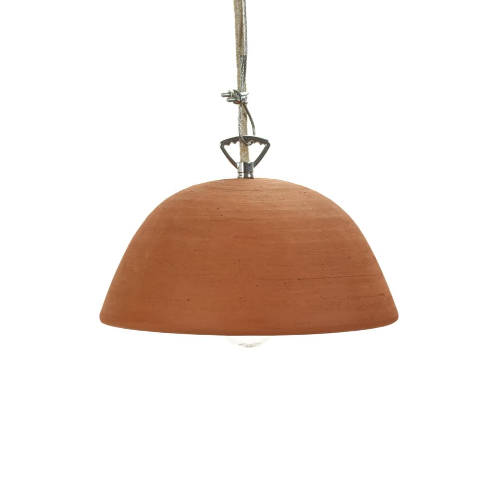 Suspension Terra céramique orange marron / Terre cuite - Ø 22 x H 13 cm - Serax - Terracotta - Terre cuite
