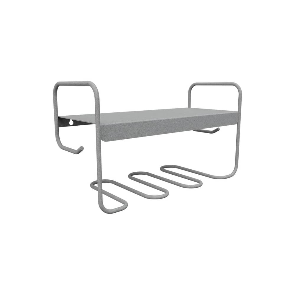 Picolino Wall shelf metal grey / L 52 x H 30 cm - Fermob - Lapilli grey - Steel