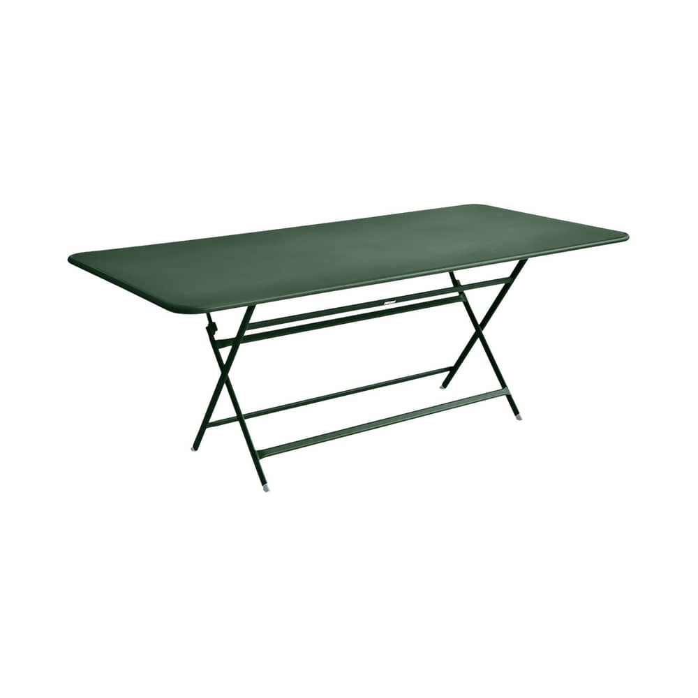 Table pliante Caractère / 90 x 190 cm - 8 à 10 personnes - Fermob - Cèdre - Acier peint