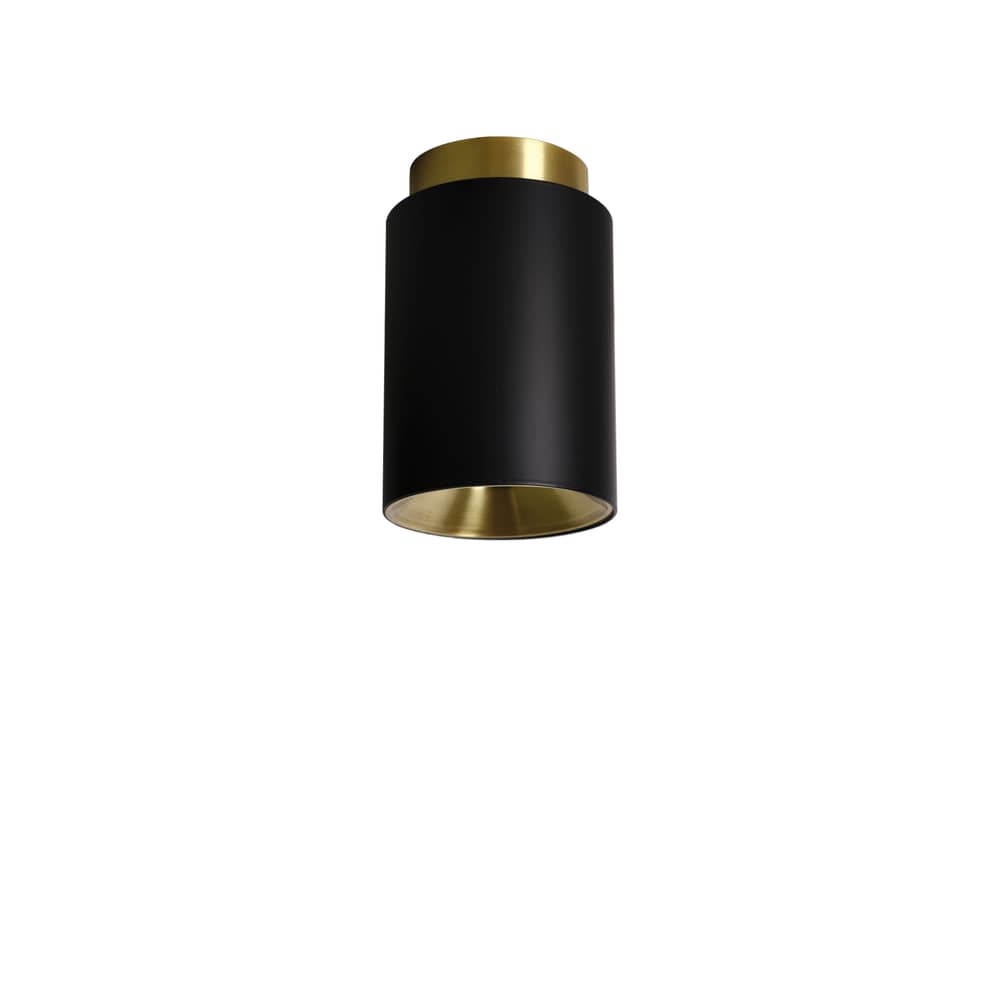Tobo C85 Ceiling light metal black / Ø 8.5 x H 13 cm - DCW éditions - Black - Steel