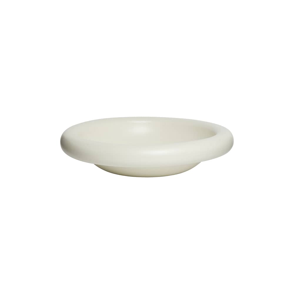 Suppenteller Dough keramik weiß / Ø 33 x H 7,5 cm - TOOGOOD - Creme - emaillierter Sandstein