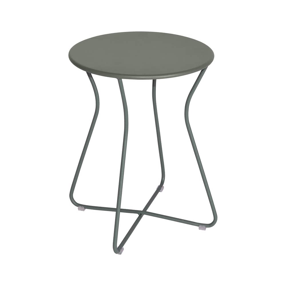 Tabouret Cocotte métal vert / Table d\'appoint - H 45 cm - Fermob - Romarin - Acier
