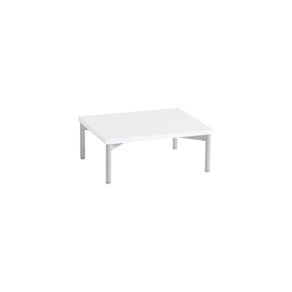  Accessory wood white / Base, legs W 43.5 x D 35 x H 17 cm - For Stacked Medium Unit - Muuto - White - Painted MDF, Steel