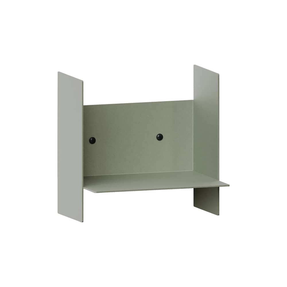Étagère Pli métal vert / L 20 x P 15 cm - TIPTOE - Gris Eucalyptus - Acier thermolaqué