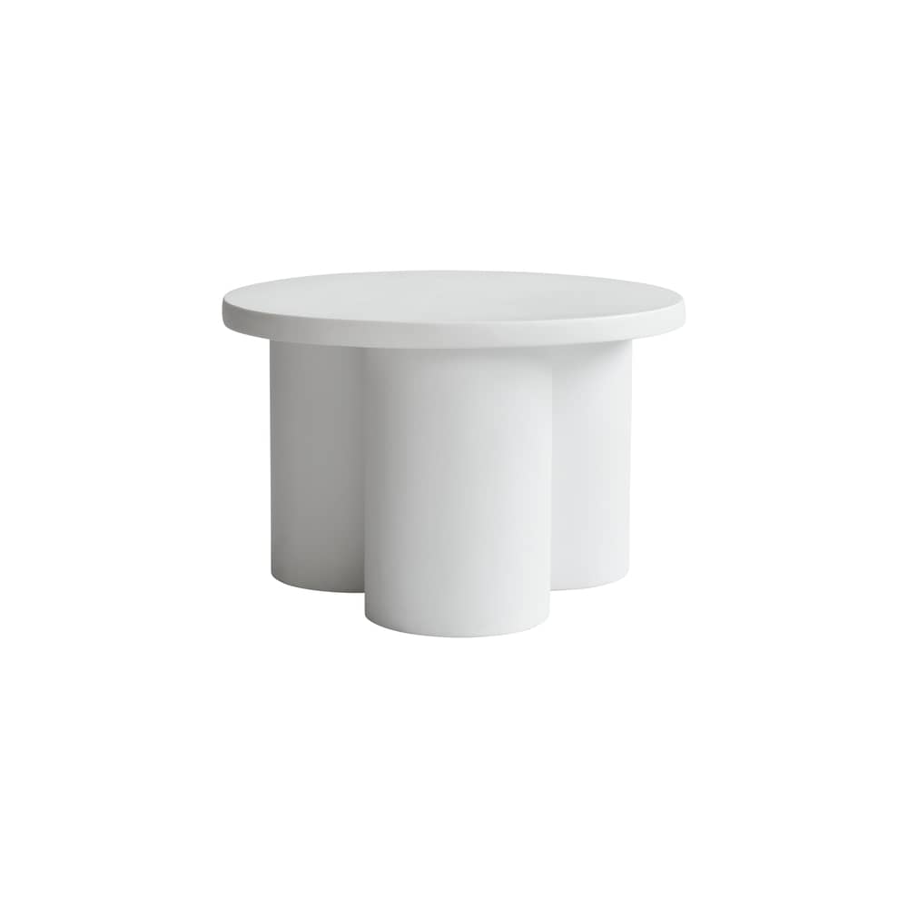 Tavolino Big Foot corian bianco / Ø 65 x H 43 cm - 101 COPENHAGEN - Bianco - Calcestruzzo fibrorinforzato