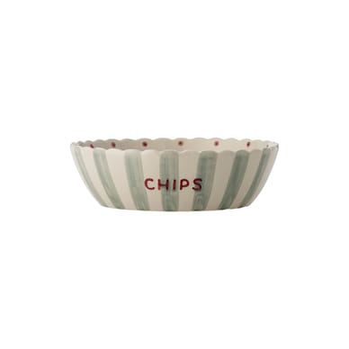 Saladier Chip - Chips céramique bleu / Ø 24 x 7 cm - Bloomingville