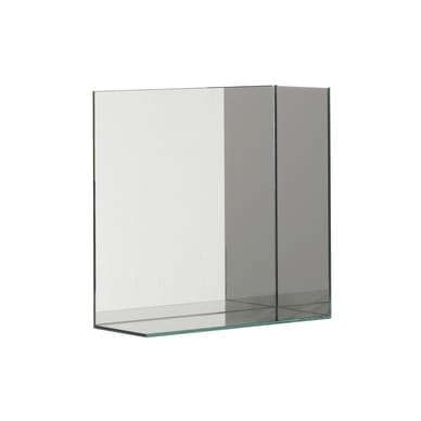 Miroir mural Narciso Medium / Etagère - 55 x 55 x P 22,5 cm - Mogg
