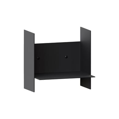 Étagère Pli métal noir / L 20 x P 15 cm - TIPTOE