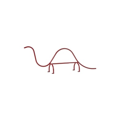 Sculpture Animal Factory Mini métal rouge / Dinosaure - Magis