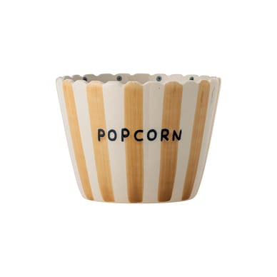 Saladier Chip - Pop Corn céramique jaune / Ø 17,5 x H 13,5 cm - Bloomingville