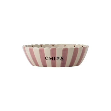 Saladier Chip - Pop Corn céramique rose / Ø 24 x 7 cm - Bloomingville