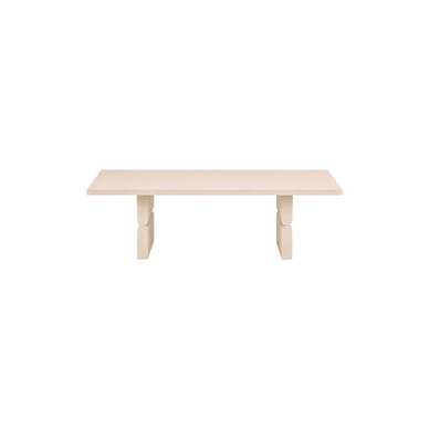 Table basse Noon bois blanc / 118 x 58 cm - NOBODINOZ