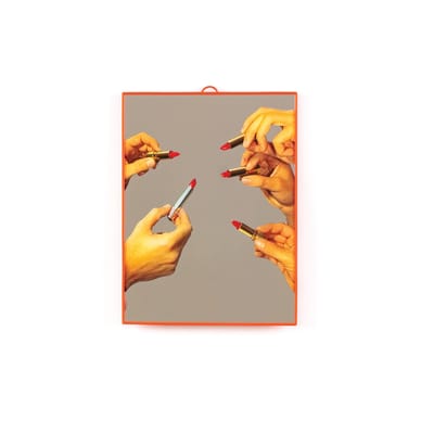 Spiegel Toiletpaper plastikmaterial bunt / Lipsticks - Medium H 30 cm - Seletti