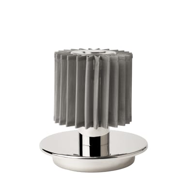 Lampe sans fil rechargeable In The Sun Table LED verre argent métal / USB - DCW éditions