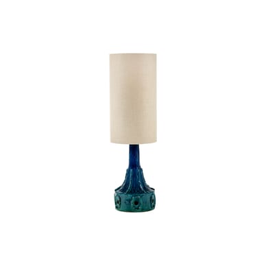 Lampe de table Georgia céramique bleu / Ø 35 x H 116 cm - Serax
