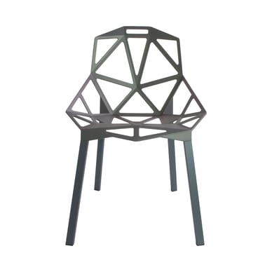 Chaise empilable Chair One métal vert gris / Konstantin Grcic, 2003 - Magis