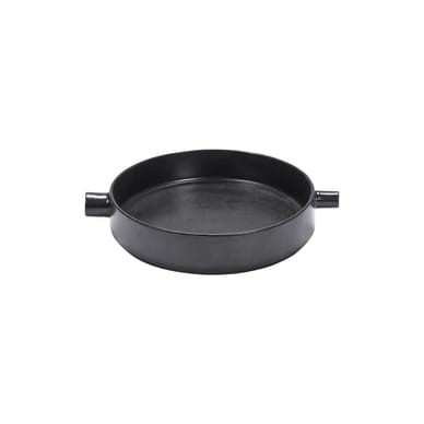 Plat à four FCK Small céramique noir / Ø 25 x H 5.3 cm - Serax
