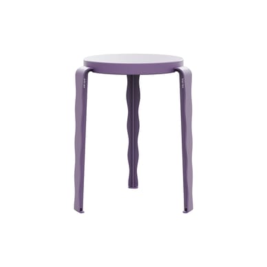 Tabouret empilable Lou Vague by Uchronia / Hêtre monochrome - TIPTOE