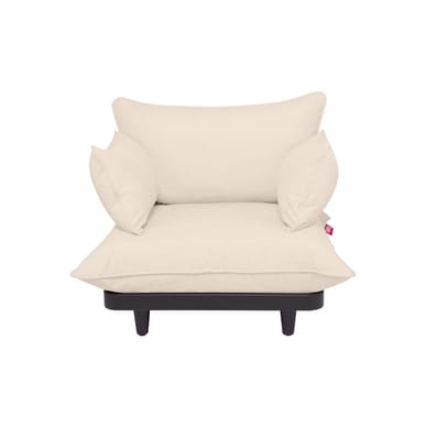 Poltrona imbottita Paletti Lounge tessuto beige - Fatboy